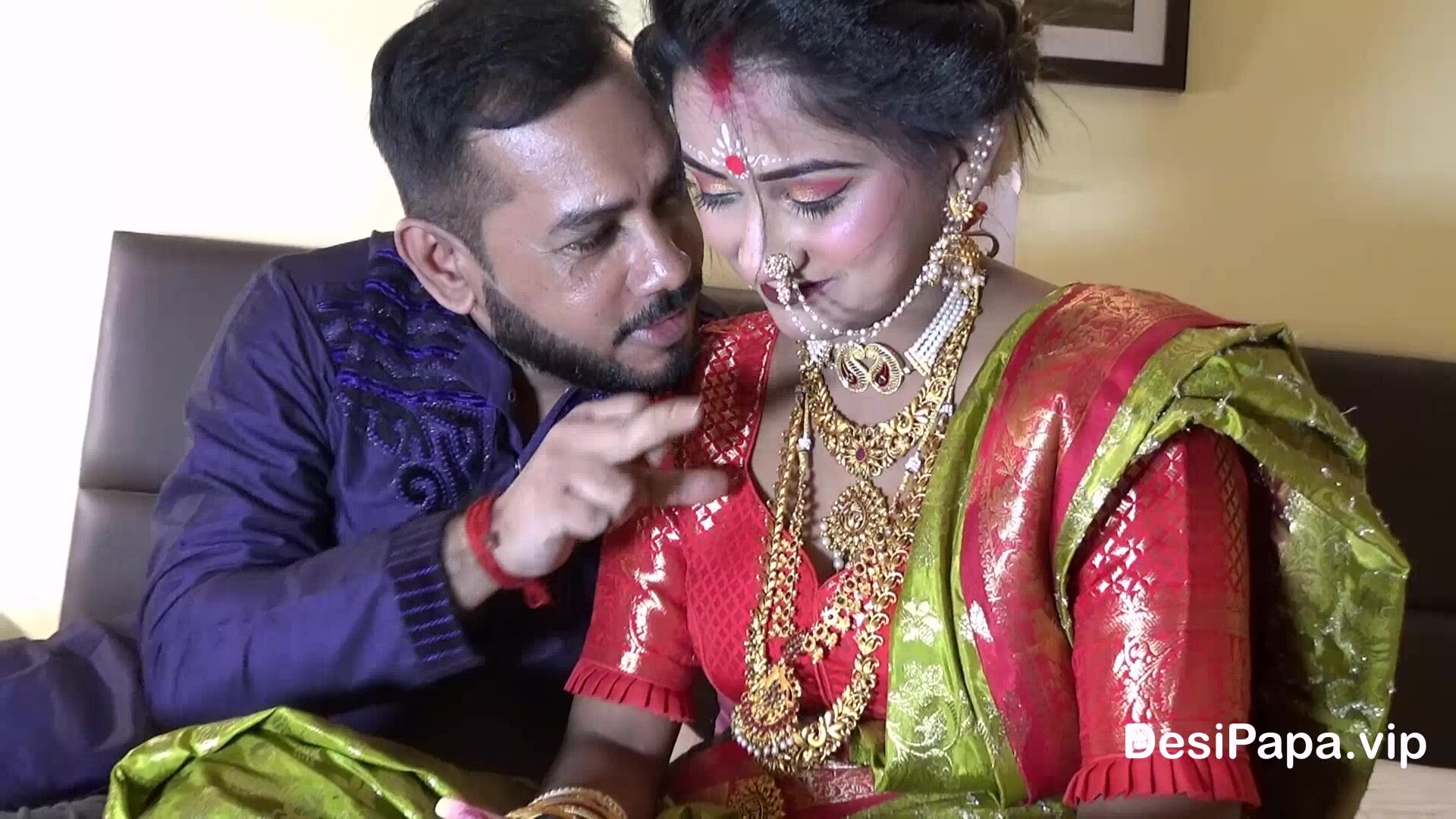 Newly Married Indian Girl Sudipa Hardcore Honeymoon First night sex and creampie - Hindi Audio