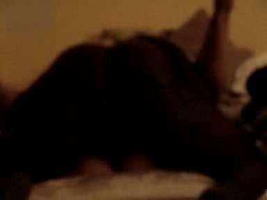 nude chick gets a big black surprise