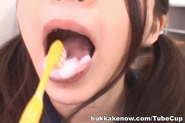 Rina Koizumi Asian model gets bukkake initiation