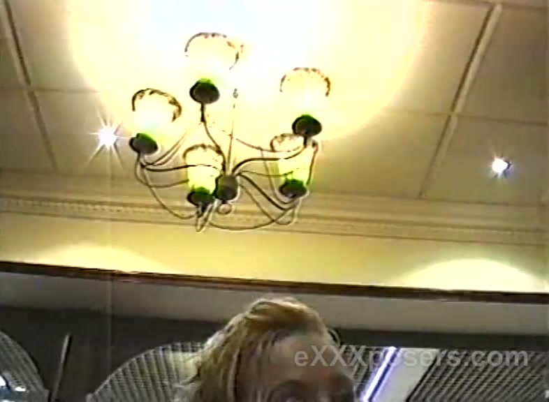 Shameless young slut agrees to flash her twat in a mall