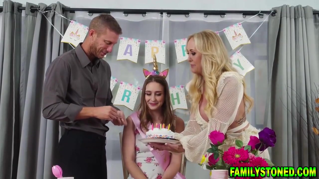 Brandi Love, Laney Grey And The Best In Stepmom And Stepdads Special Bday Present