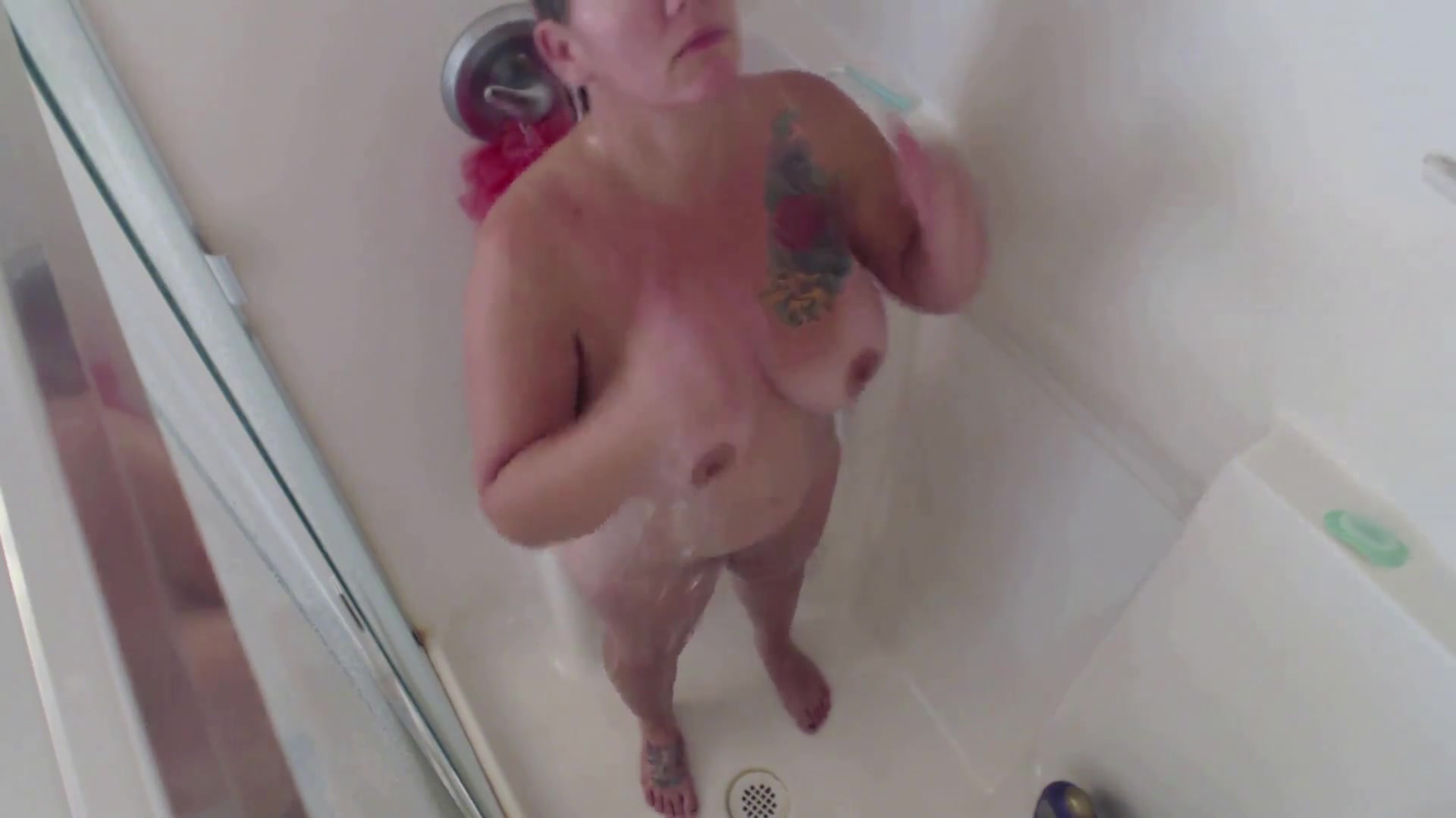 Spy On Me In The Shower Pt1 - BustyKrisAnn