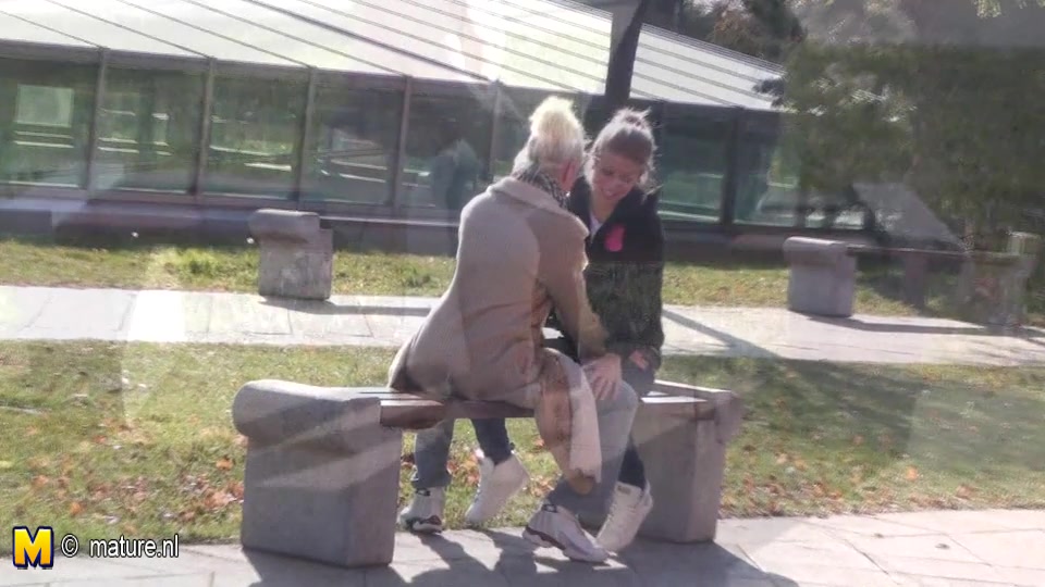 A First Old And Young Lesbian Date Turns Out Hot - MatureNL