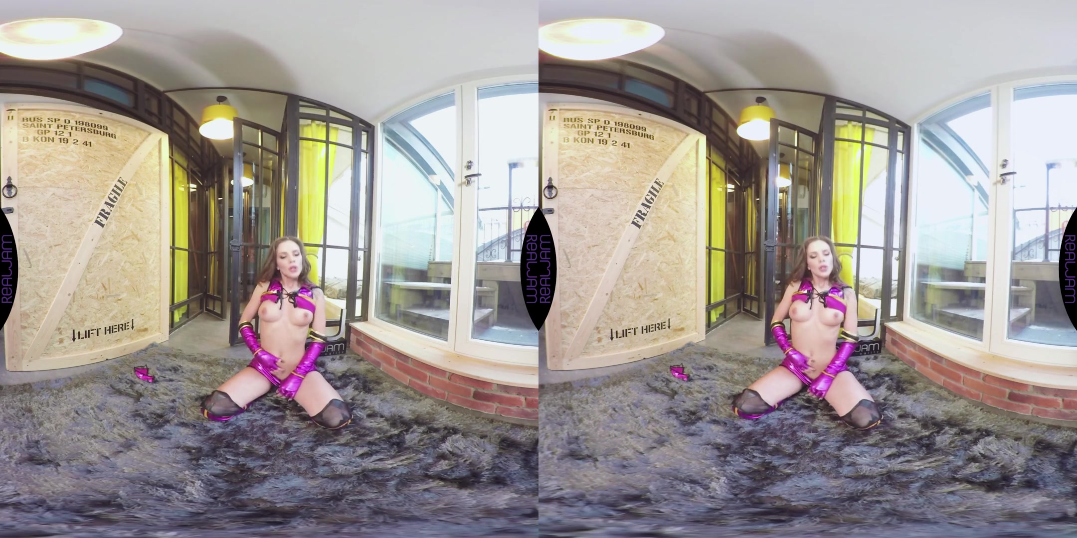 Lita Phoenix in Mileena's Warm-up - RealJamVR
