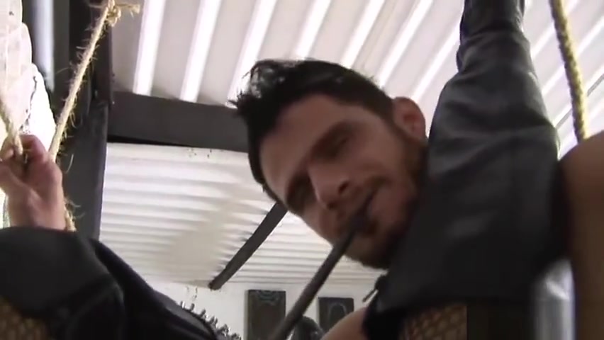 Shemale mistress makes her slave eat her ass