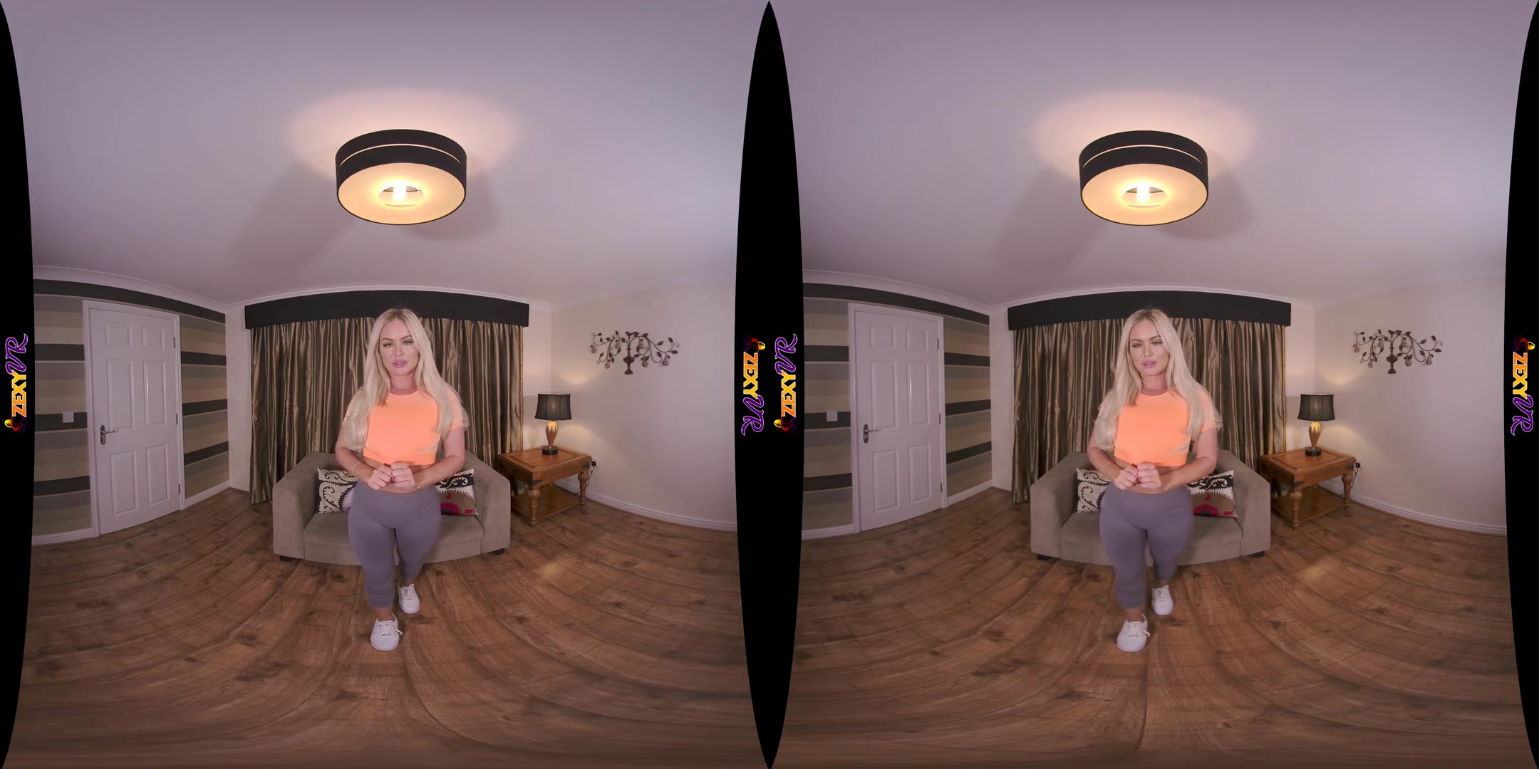 Working Up A Sweat - Gorgeous Blonde Bombshell Solo Stripping