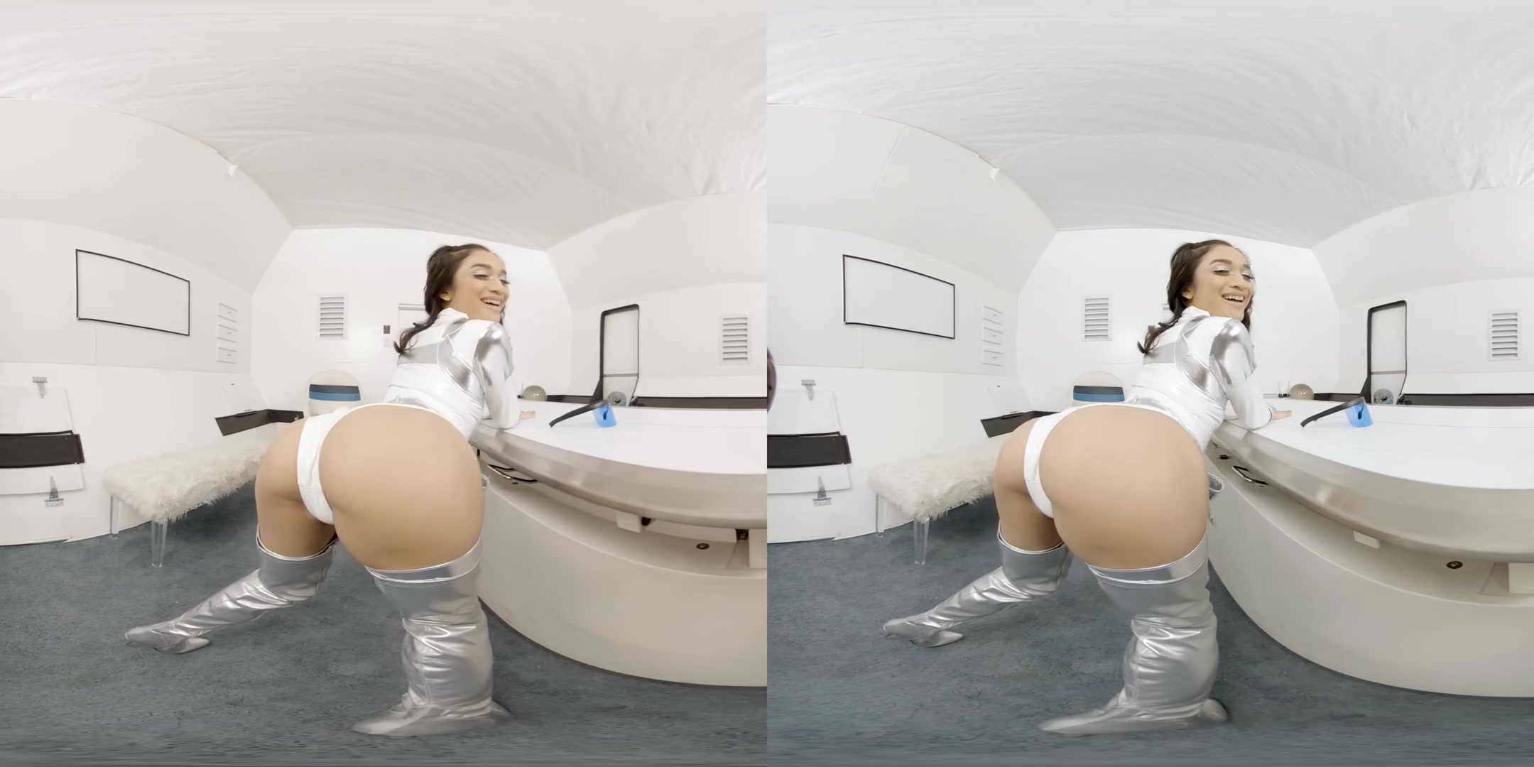 Naughty Astronaut - Cute Young Babe Solo Costume Play