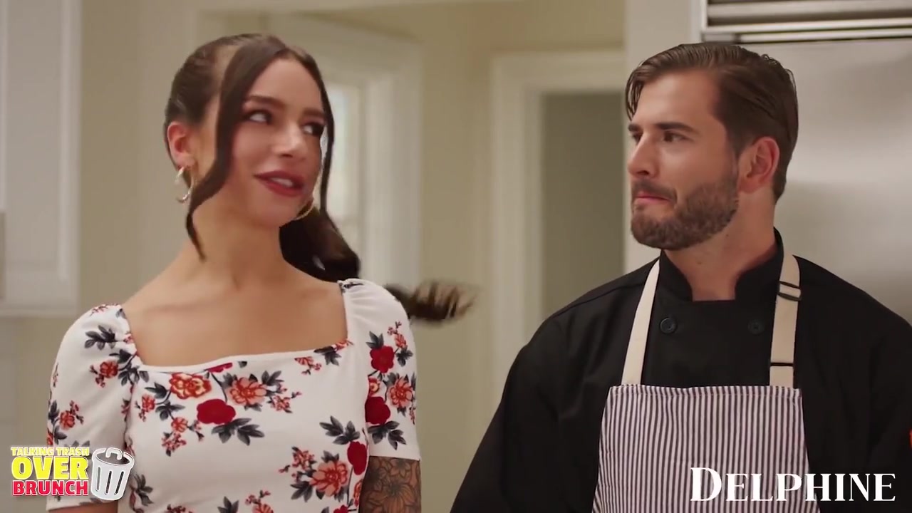 April Olsens Naughty Cooking Show Turns Into A Sexy Threesome With Delphine Films