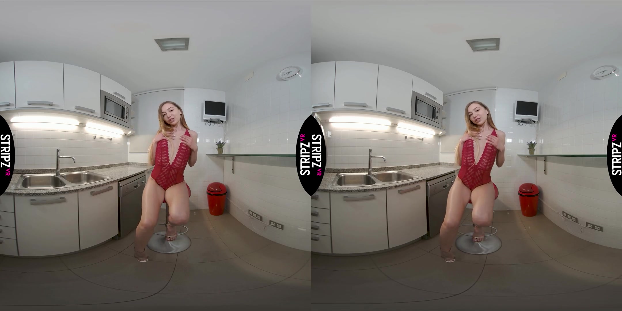 Kitchen Heat - Hot teen 18+ Solo Striptease - SexLikeReal