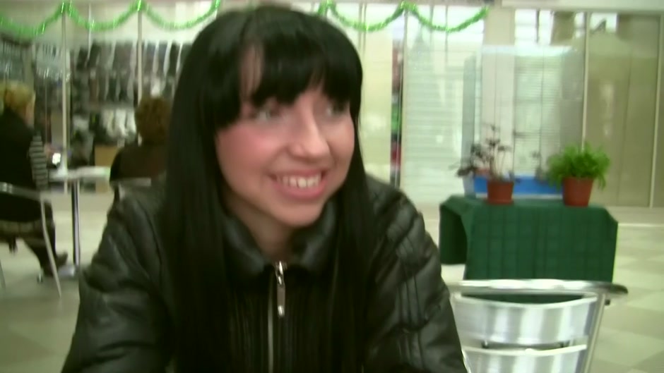 Darina in slutty minx and a guy having sex in restroom