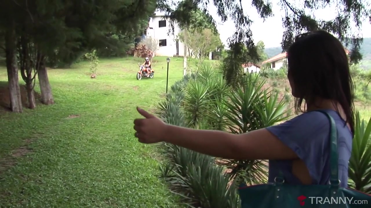 Barbara Goulart & Paulo Marks in Paulo Takes Barbara For A Ride In the Woods - Tranny