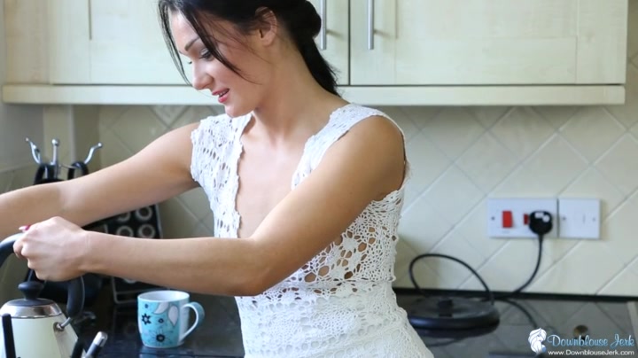 Tanya in Meshy Nipples - DownblouseJerk