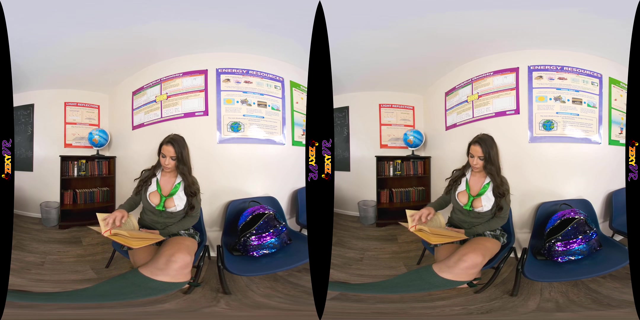 Back To School - Huge Tits School Solo - Sexlikereal