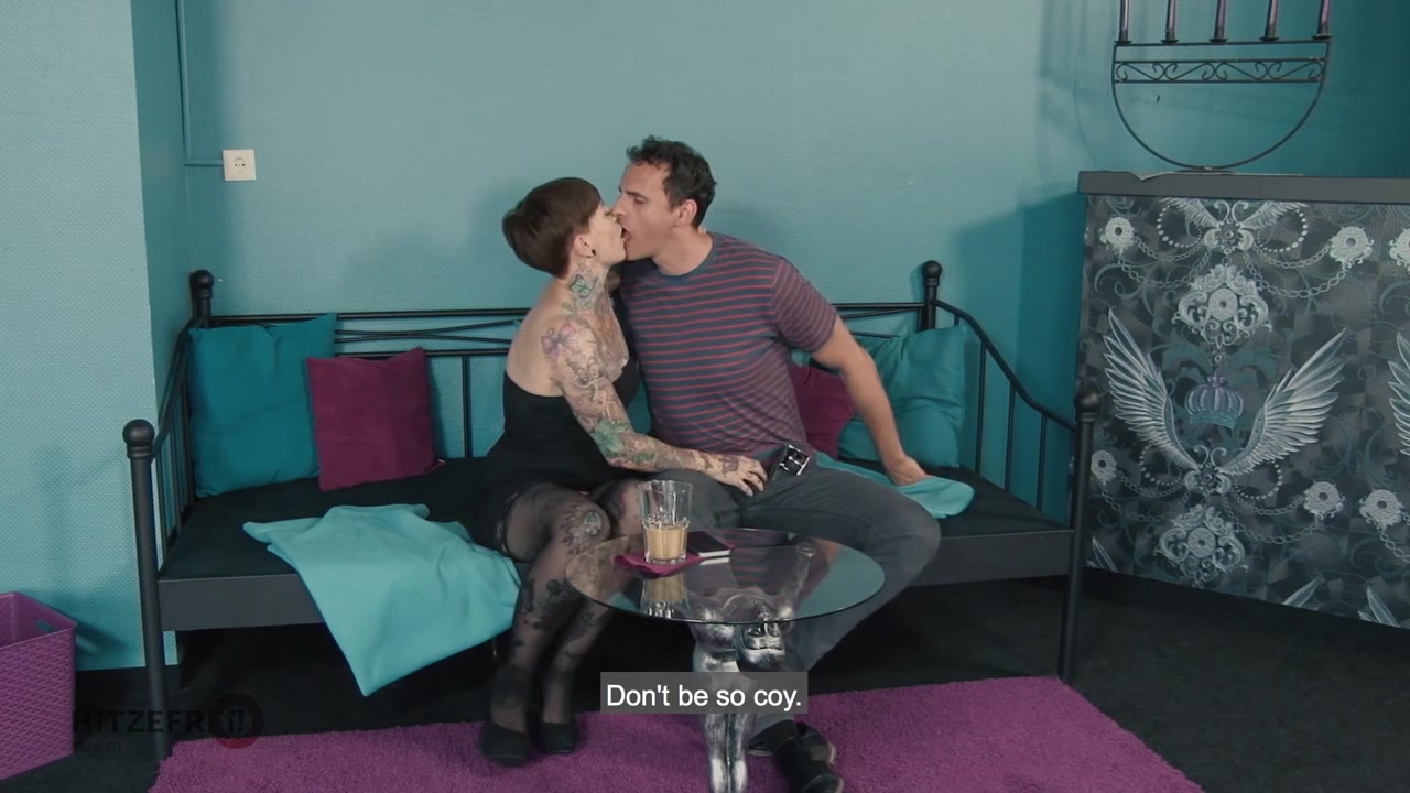 HITZEFREI Tattooed German babe fucks her stepbrother