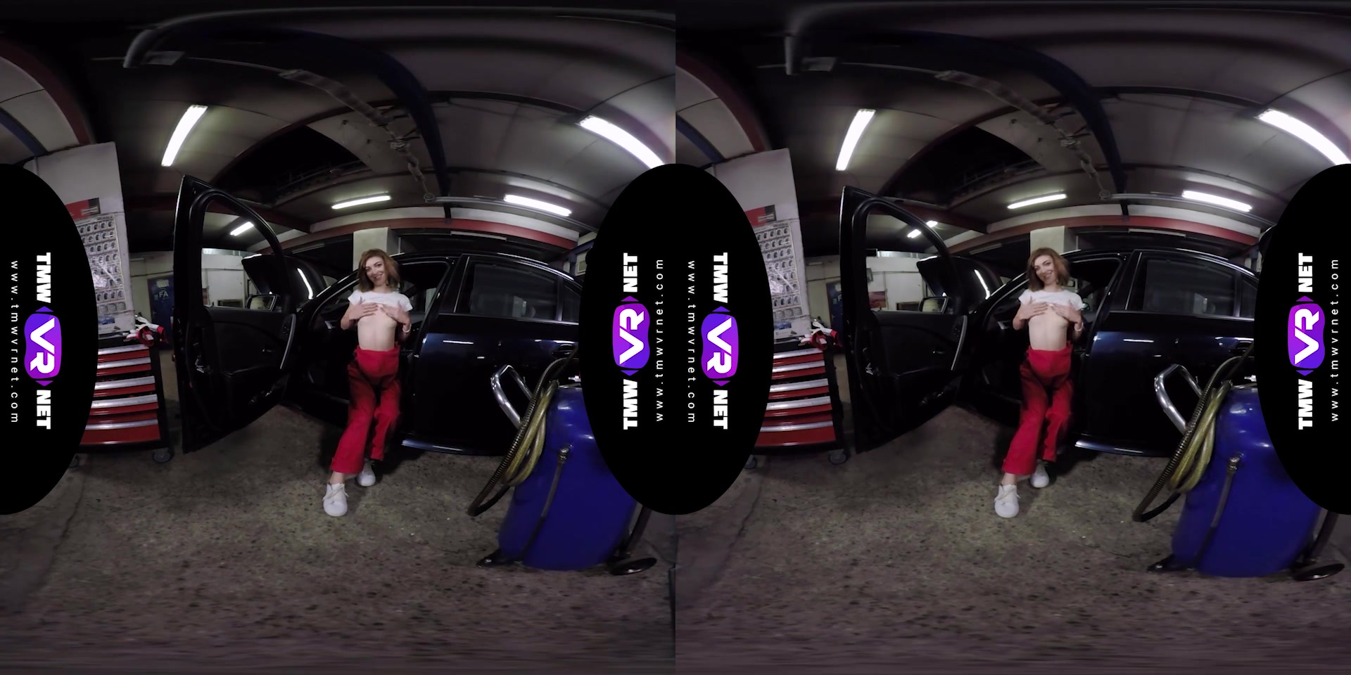 Tera Link in Cute Female Mechanic Plays Solo In The Car Service - TMWVRNet
