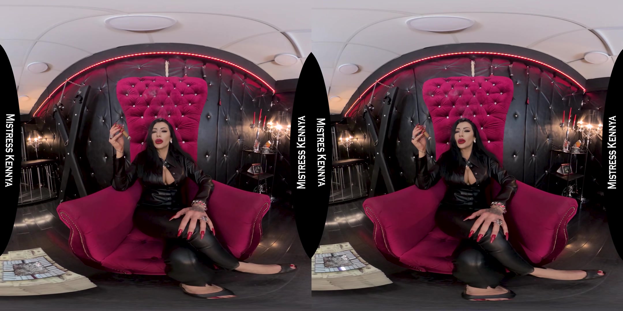 Mistress Kennya - SPH Verbal Humiliation Power Exchange Cigar Smoking Cuckolding - VRVids