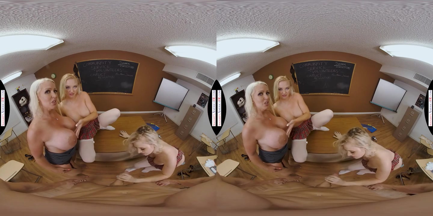 Summer School With 2 Bad Girls And A Naughty Professor