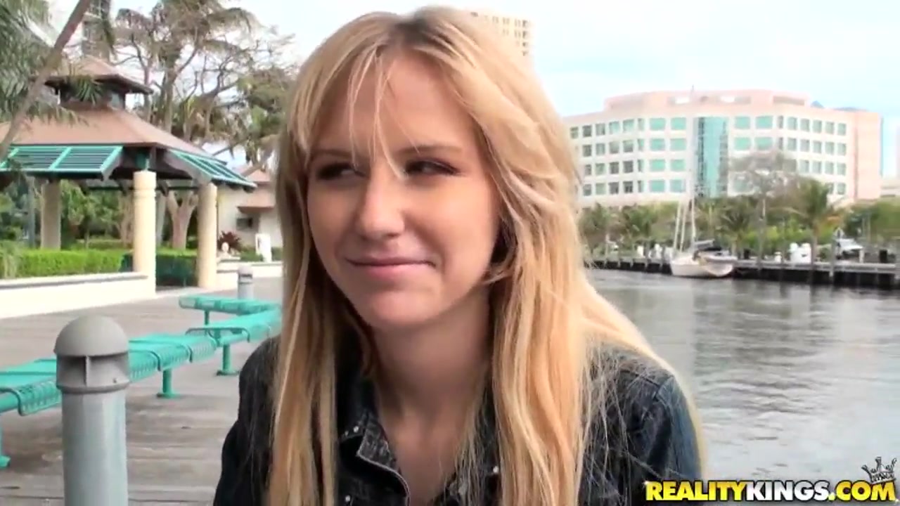 Josh records golden haired Kelly Klass while stripping