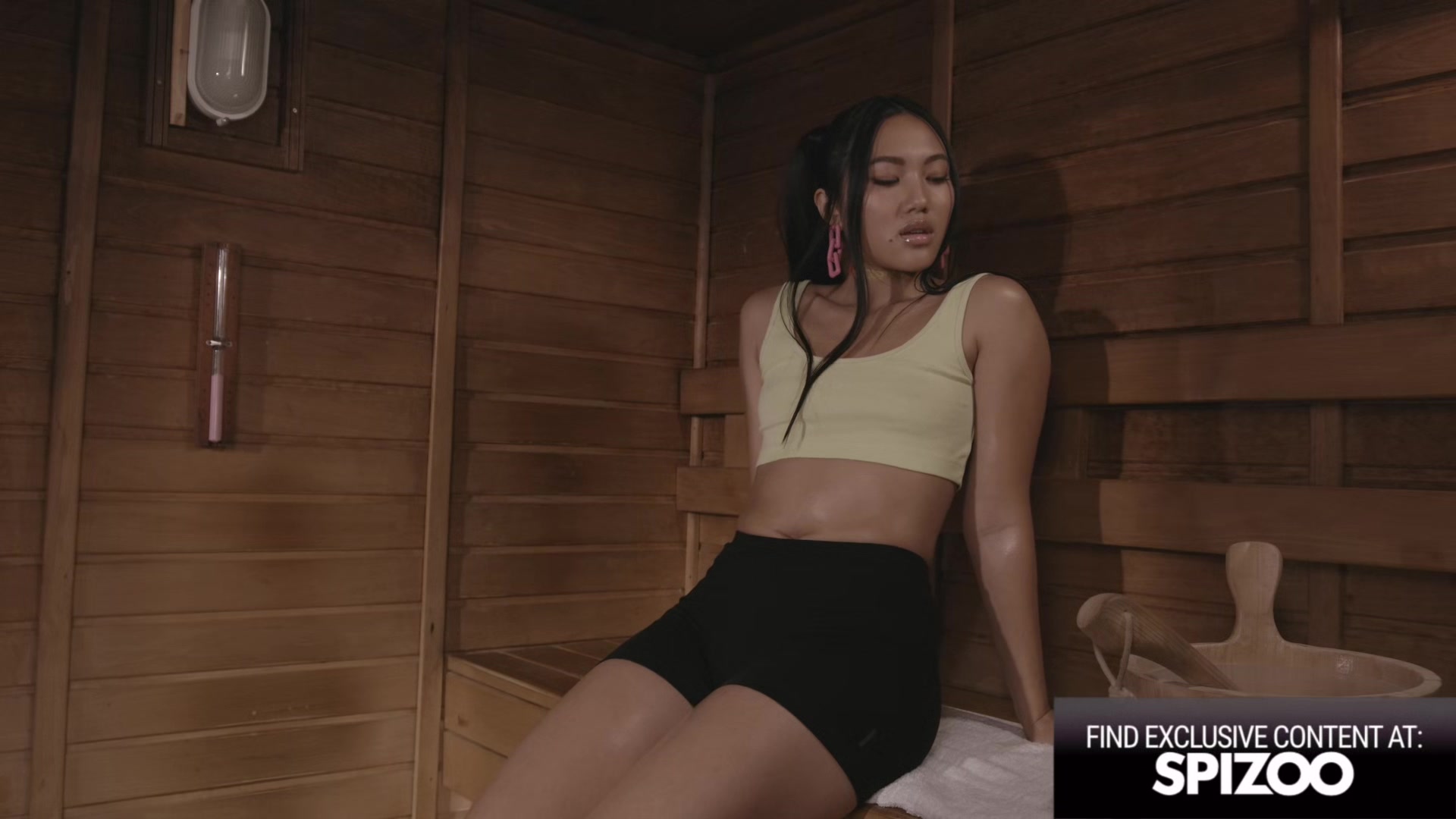 Tiny Asian May Thai Sensual Pussy Pounding In The Sauna