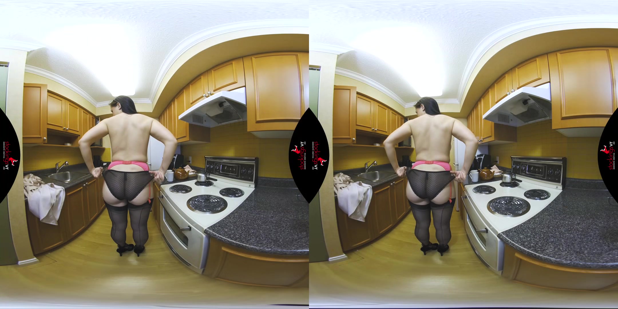 Tea time slip strip starring Tindra Frost