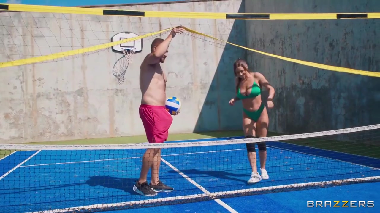 Xander Corvus And Josephine Jackson In After Playing Volleyball Gets Pounded On The Court