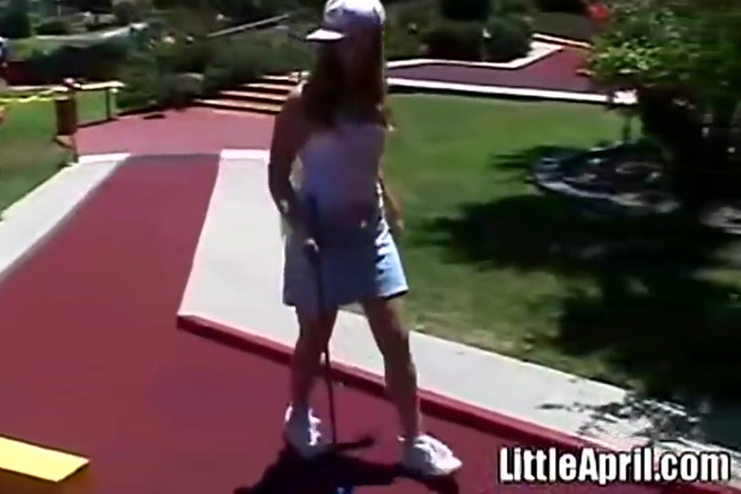 Little April In teen 18+ Goes Solo Outdoors 6 Min