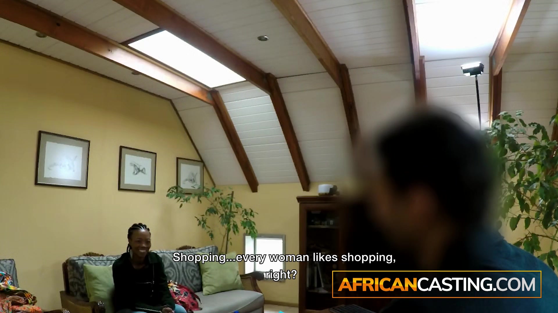 Spied on African Girl Getting Dressed In Real Amateur Casting