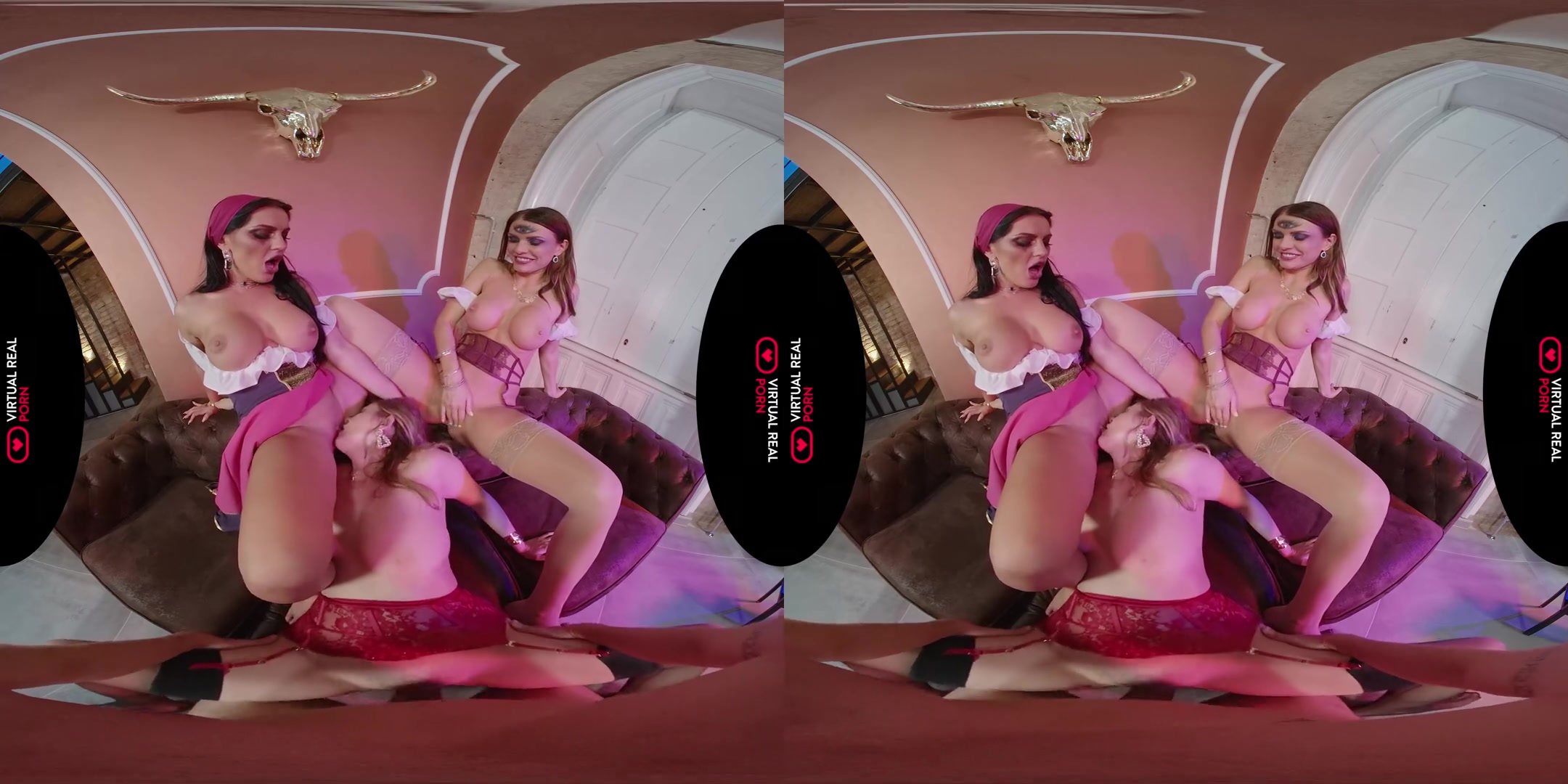 Live Experience - FFFM Foursome Orgy with Big Tits Pornstars
