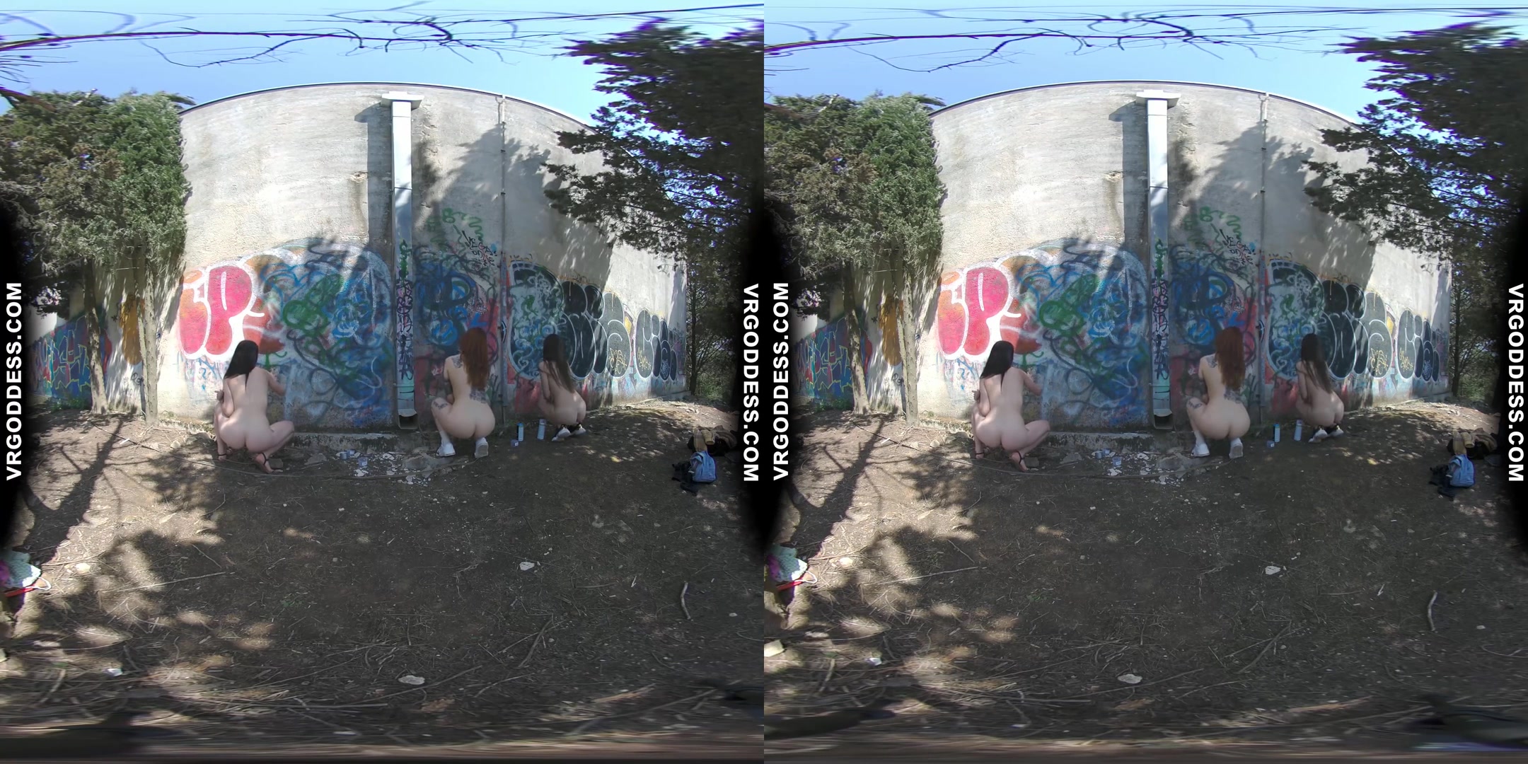 On Vacation With Matty Cheri Rebeka Ruby Nude In Public Painting Graffiti And Dancing