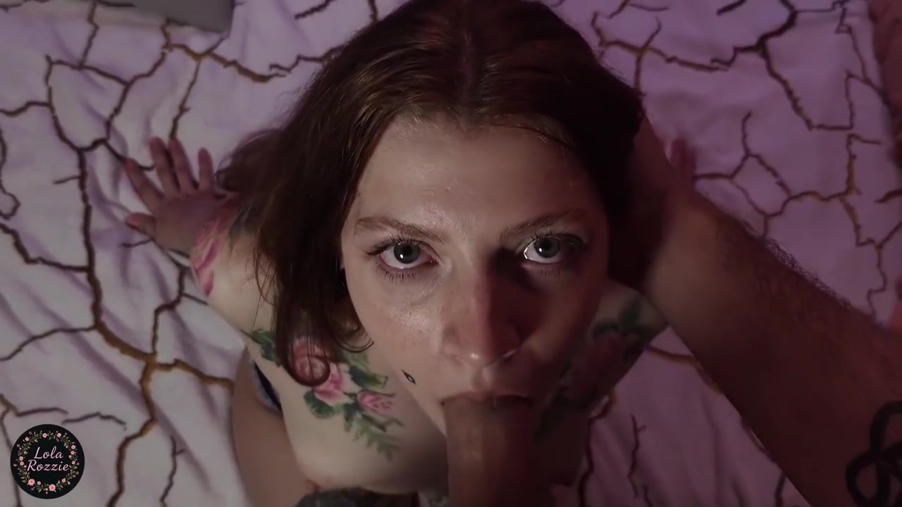 The Redhead Sucks Well And Gets Cum In Her Mouth And On Her Chest