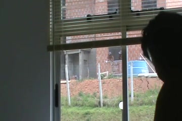 Strange guy is watching my walking naked girlfriend every day