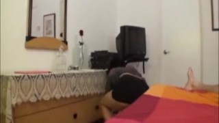 Sexy milf jerking a boner