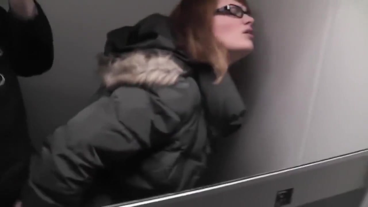 Redhead German in Grey Puffy Jacket and Fur Hood Sex