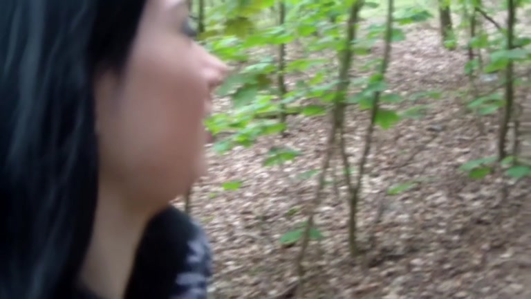 Naughty GF blows shlong outdoors untill ejaculation