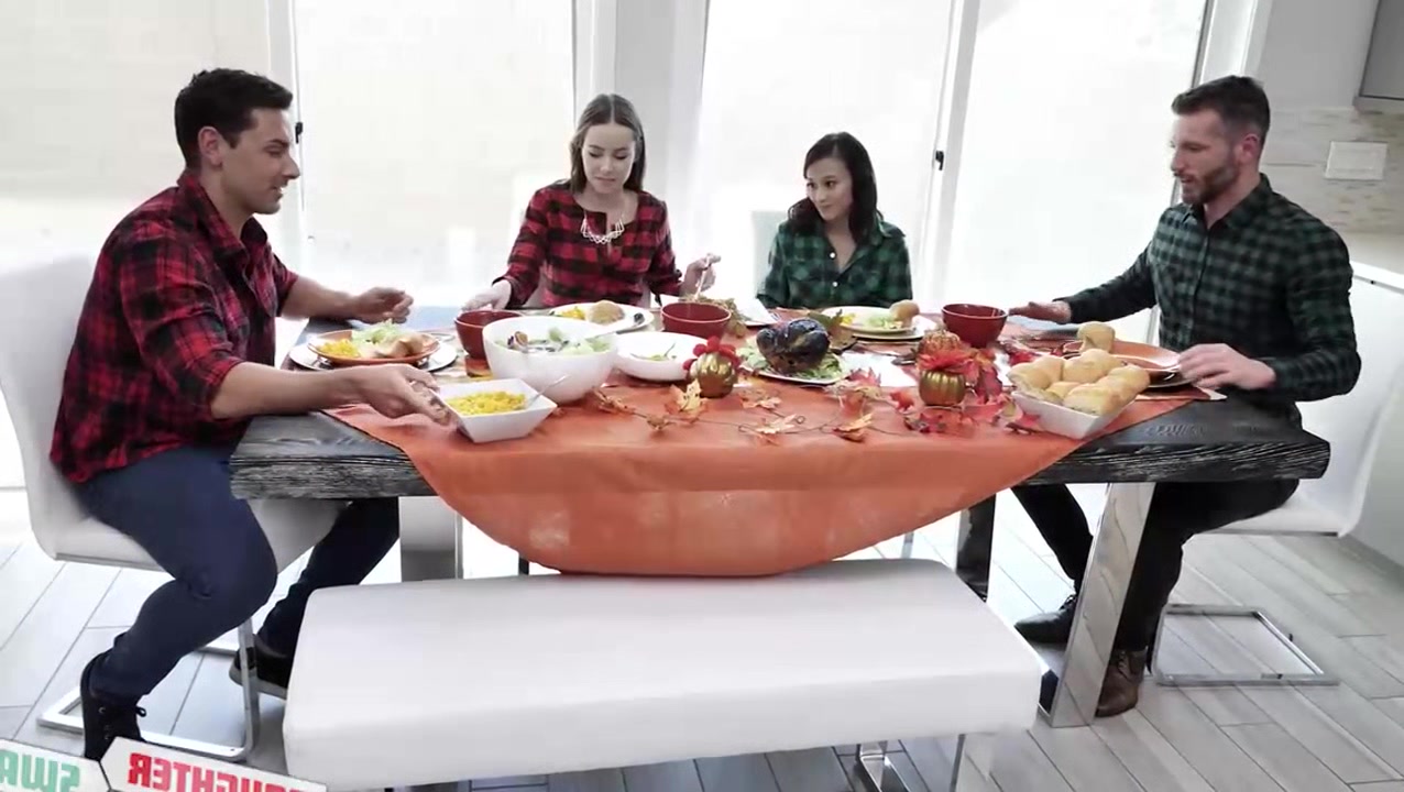 thanksgiving day with a friend s stepdaughter
