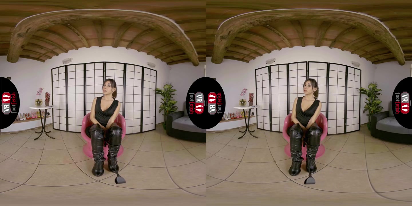 Mistress Katy Doesn't Need To Take Anything Off To Blow Your Mind Completely - VRFootFetish