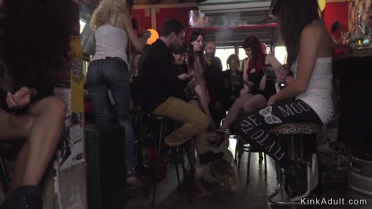 Spanish Public Bar Orgy Fucking
