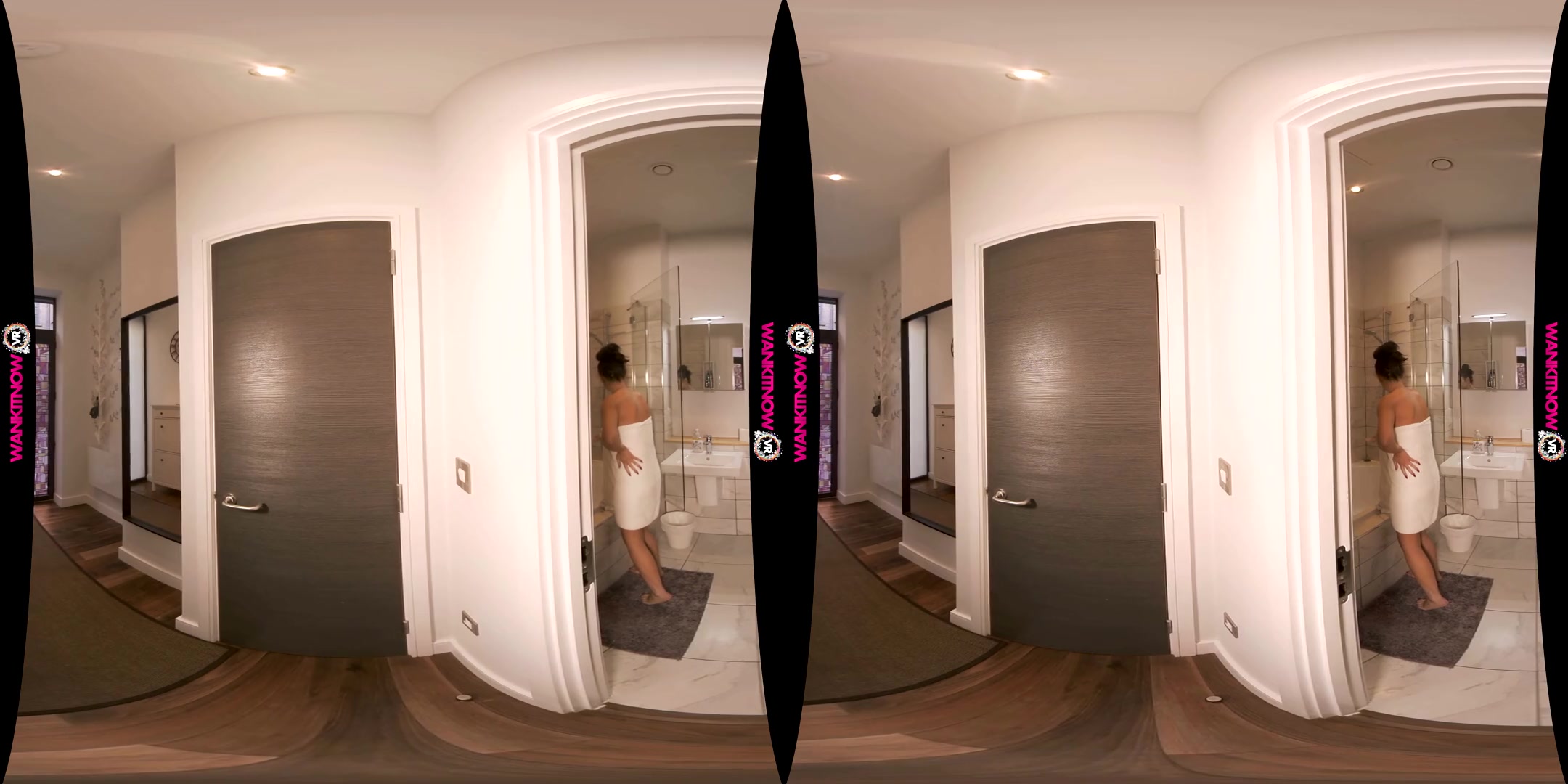 Soap Up And Wank For Me - Cute Brunette Solo - SexLikeReal