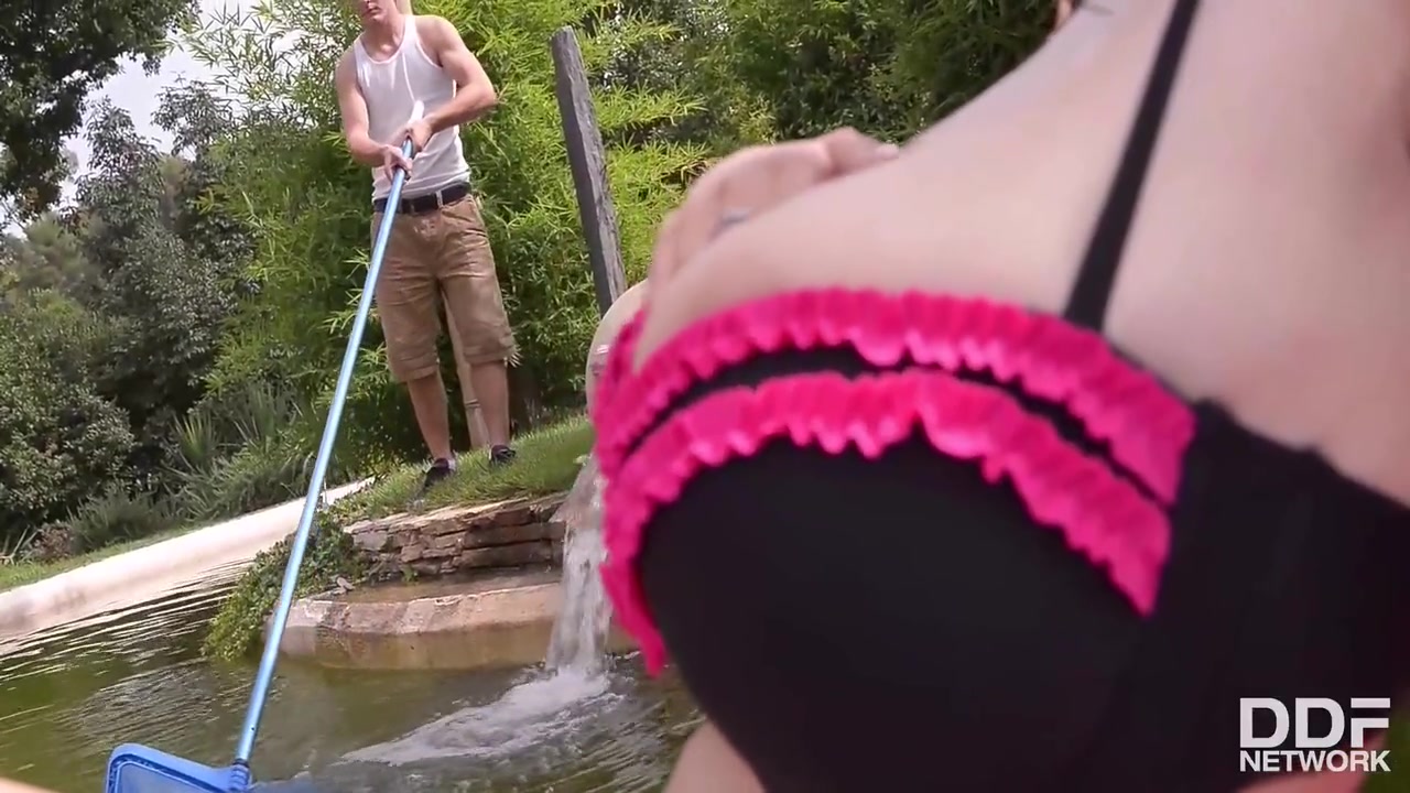 Lucie Wilde And Lucie Wild - Busty Pool Goddess Fucks Hard By The Pool 14 Min