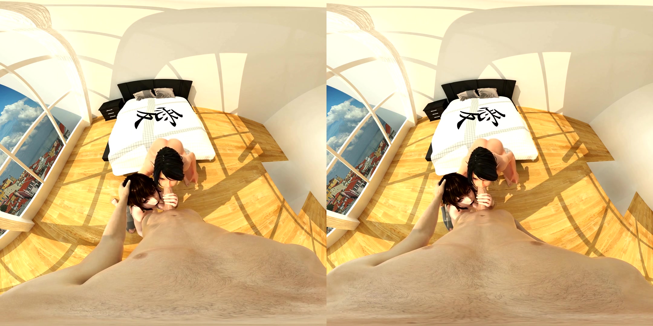 Reina and Alfeina Threesome - HentaiVR