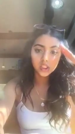Indian girl talking on livestream