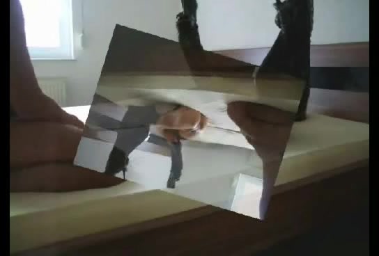 Slut in latex boots enjoys the vibrator play