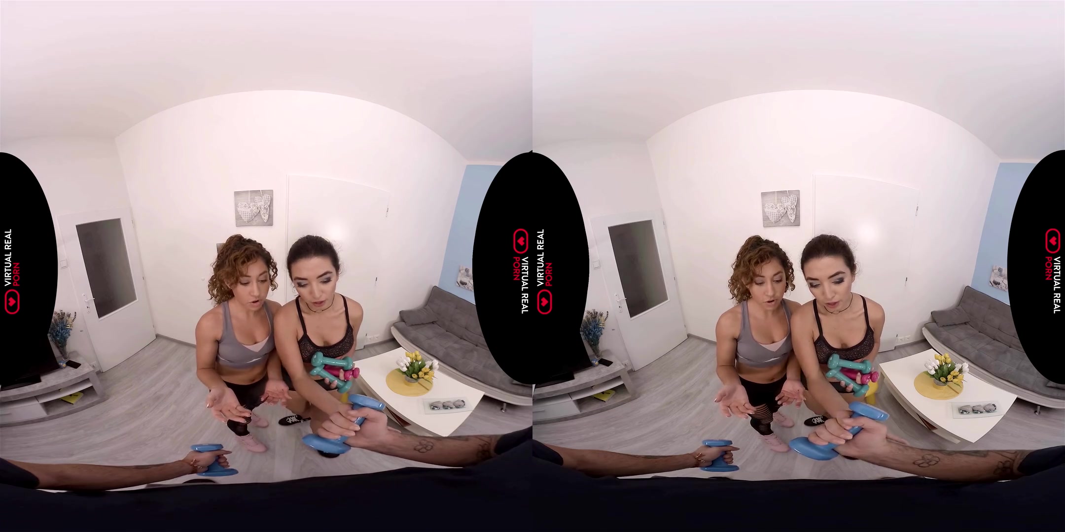 Frida Sante & Melody Petite in Lifting and Pumping - VirtualRealPorn