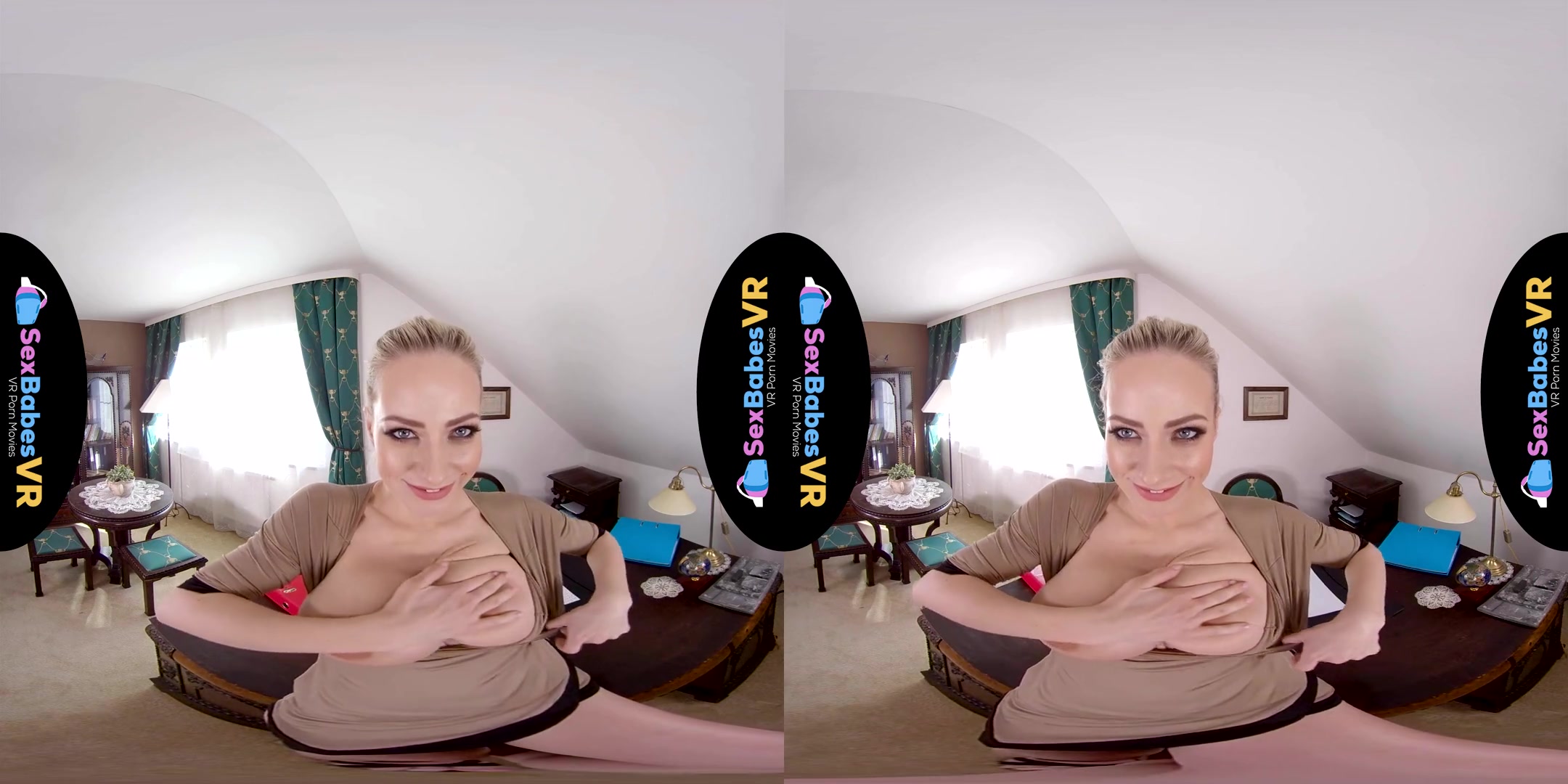 Natalie Cherie in The Office Exam - SexBabesVR