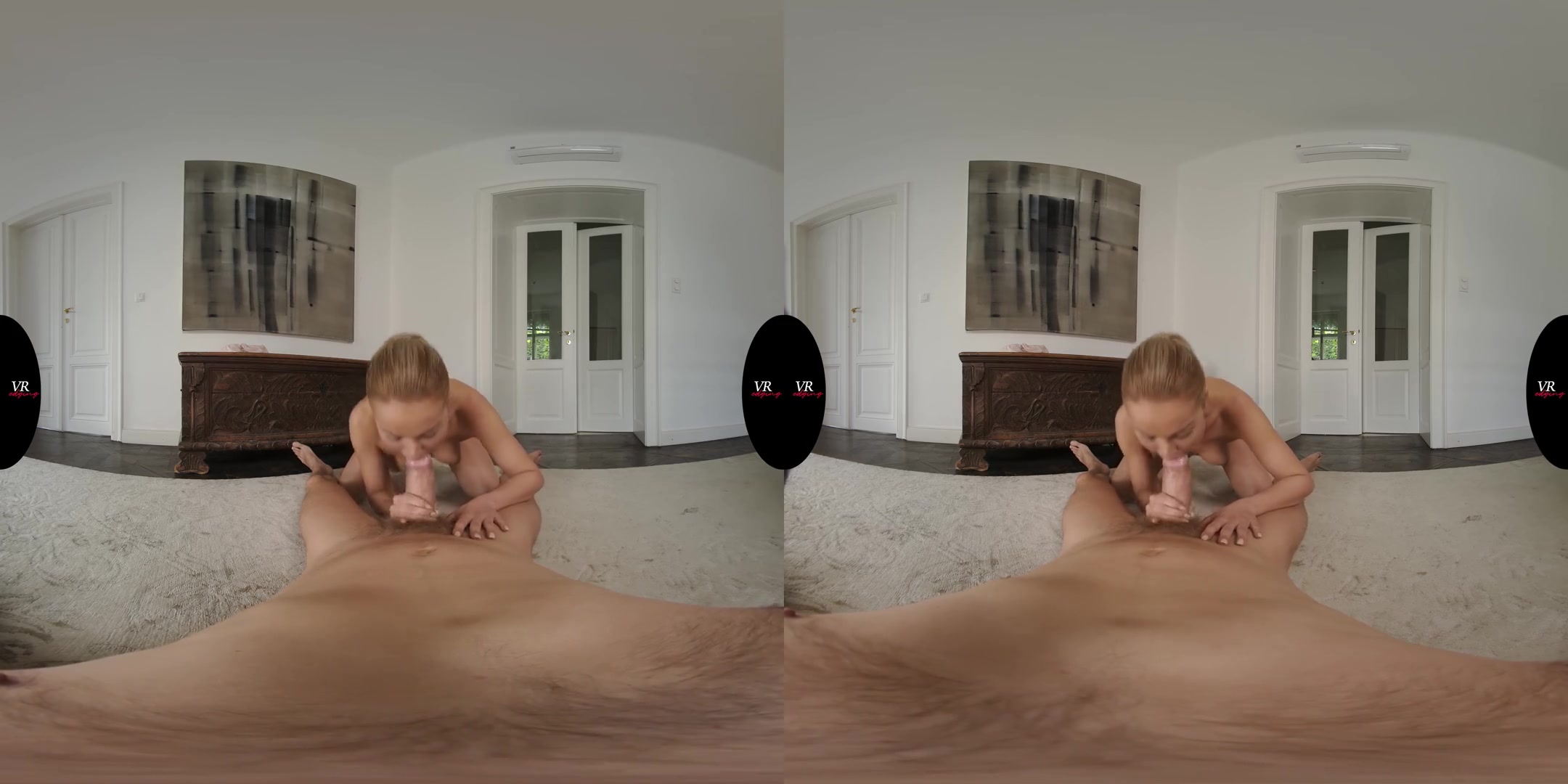 Cherry Kiss Gets Fucked Through Pantyhose - Gorgeous Pornstar in Sexy Lingerie Sucking Your Cock in VR