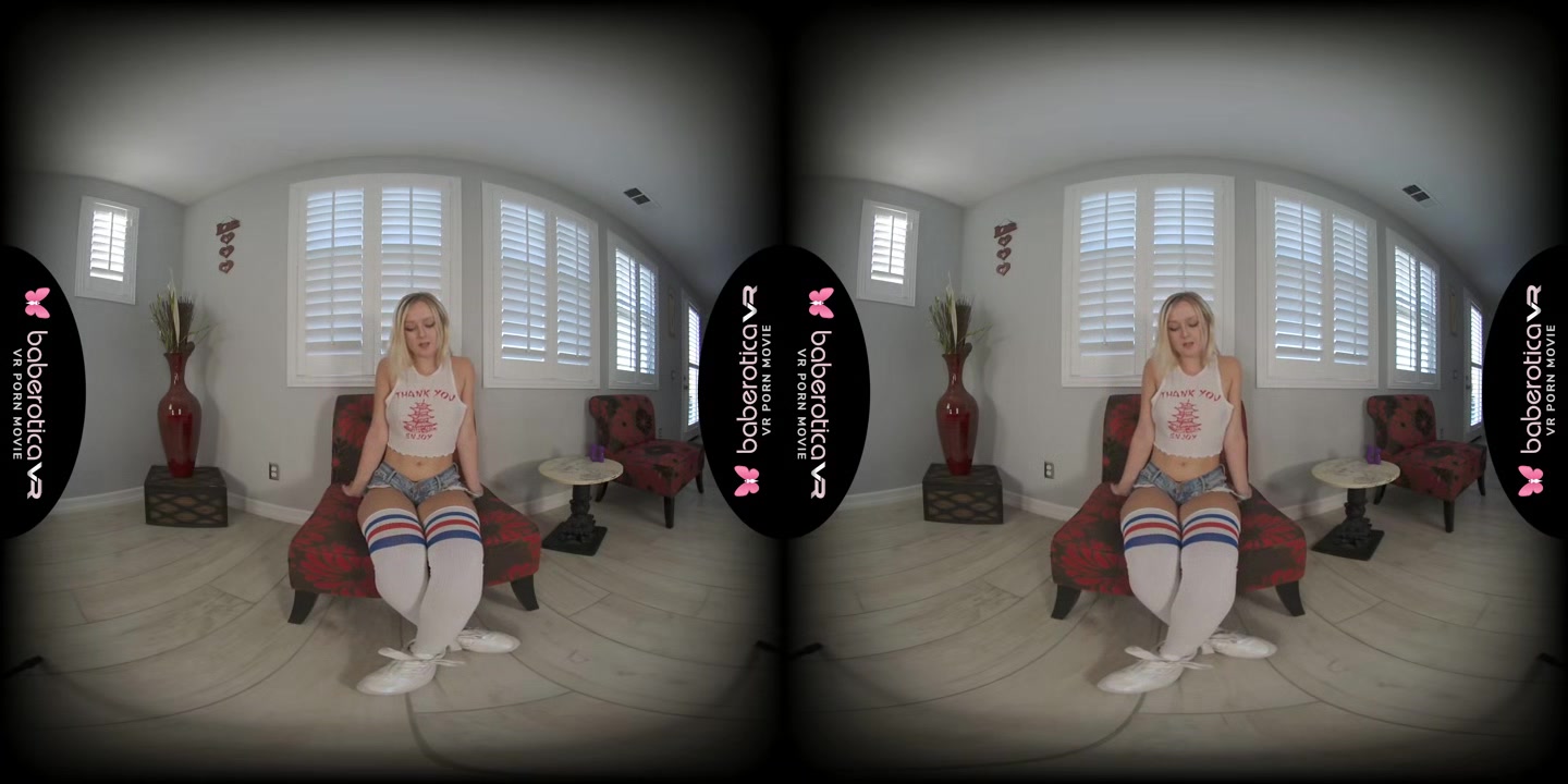 Blonde Natalia Queen gets naughty during a video chats with her professor - BaberoticaVR