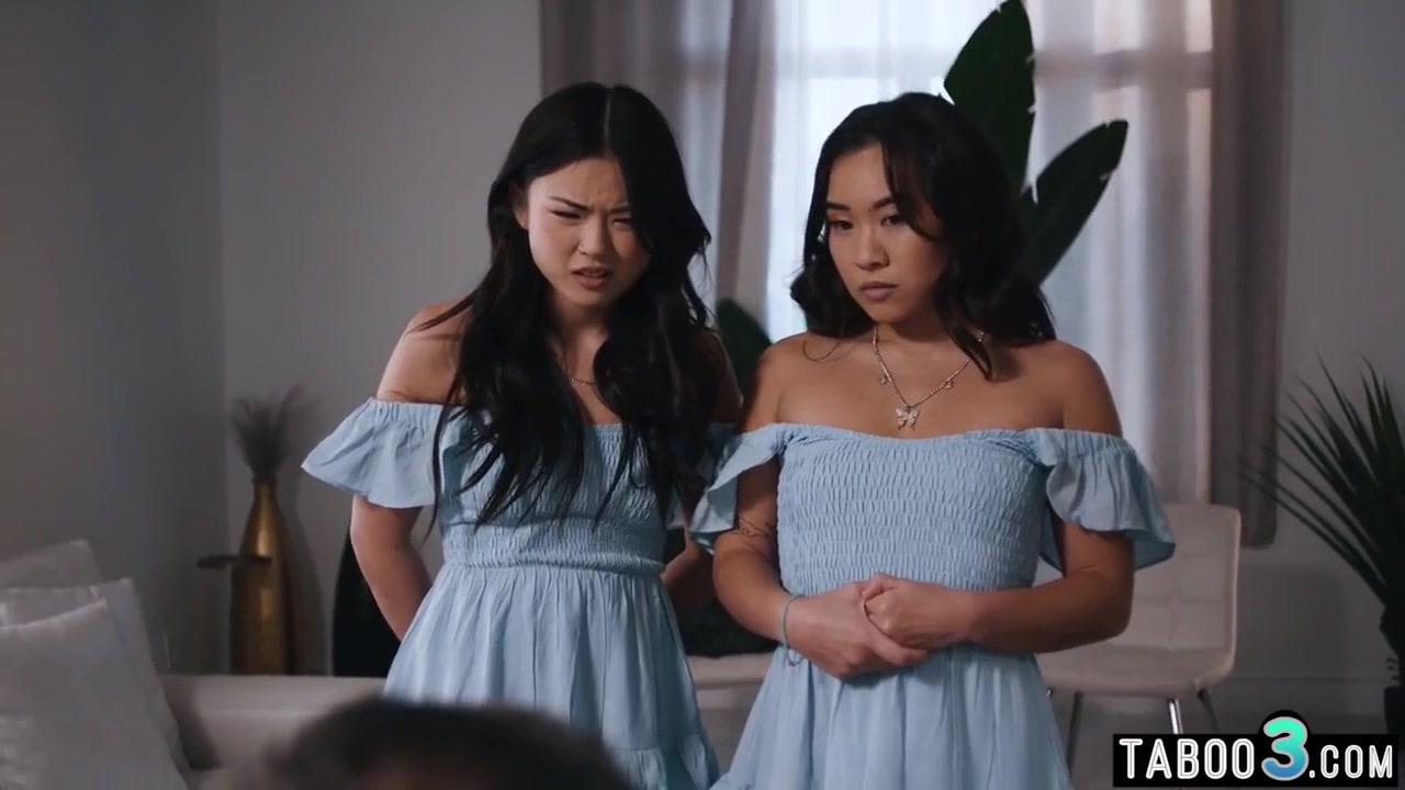 Lulu Chu And Kimmy Kimm In Stepdad Banging His Asian Eighteen Years Old Stepdaughters