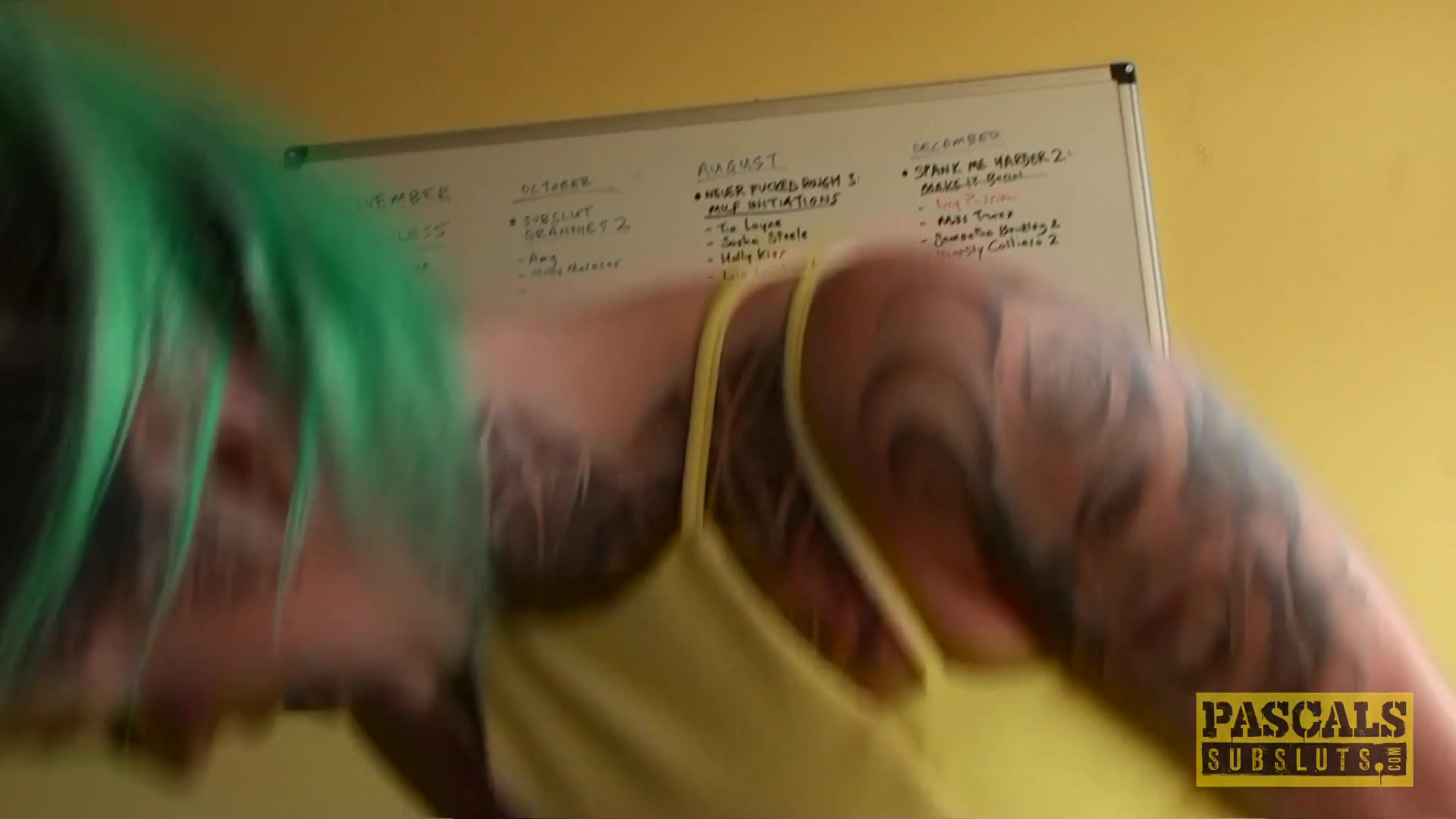 SubSlut Phoenix Madina: Wanks in office for all to see