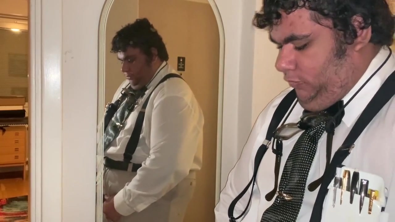 Nerd In His True Form Admiring Himself