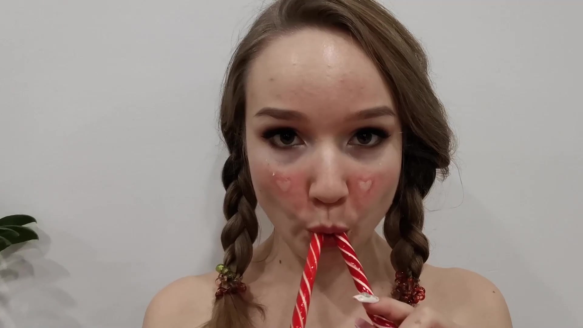 Babe Licks Lollipop Masturbates Pussy With Candy And Swallows Cum - Sex Movies Featuring Lana Red